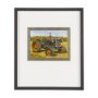 13986 - Rustic Tractors III by Mercana Studio Hand Embellished Textured Framed Art Print Matted under Glass