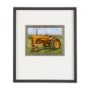 13987 - Rustic Tractors IV by Mercana Studio a Hand Embellished Textured Framed Art Print Matted under Glass