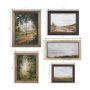 14173 - Sea View (Set of 5) by Mercana Studioa Hand Embellished Textured Framed Art Print