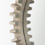 67048 - Sprocket Mirror 35" Round Natural Brown Wood Frame Mirror