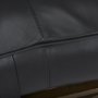 69061 - Jessie 55L x 16W Black Leather Seat W/Gold Metal Base Accent Bench