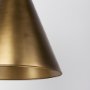 69344 - Fenton 18.0L x 18.0W x 23.0H Gold W/Gold Accents Pendant Light