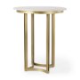 69938-AB - Tanner Marble & Gold Metal Bistro Table