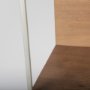 69103 - Morris II 19.75 x 15 x 72.5 Brown Wood and Silver Metal Frame 4 Shelf Shelving Unit