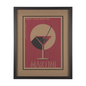 Martini by Simeng a Framed Art Print Matted under Glass