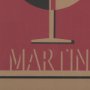 14187 - Martini by Simeng a Framed Art Print Matted under Glass
