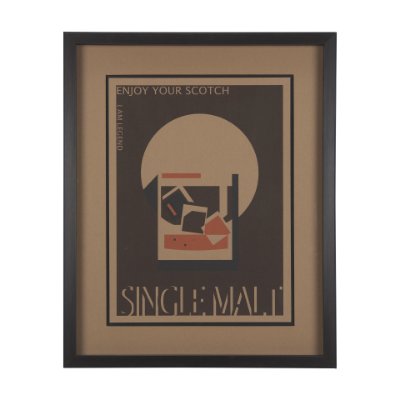 14191 - Scotch by Simeng a Framed Art Print Matted under Glass