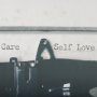 14195 - Typewriter Notes Care by Mercana Studio Hand Embellished Textured Framed Photo Art Print Matted unde