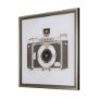 14197 - Retro Camera I by Mercana Studio a Hand Embellished Textured Framed Photo Art Print Matted under Gla