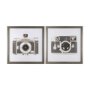 14197 - Retro Camera I by Mercana Studio a Hand Embellished Textured Framed Photo Art Print Matted under Gla