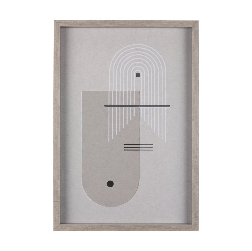 14200 - Balance I by Mercana Studio a Hand Embellished Textured Framed Art Print Matted under Glass