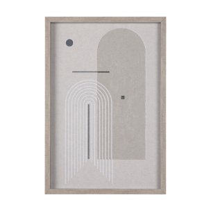 Balance II by Mercana Studio a Hand Embellished Textured Framed Art Print Matted under Glass