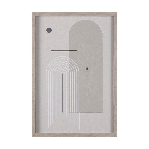 14201 - Balance II by Mercana Studio a Hand Embellished Textured Framed Art Print Matted under Glass