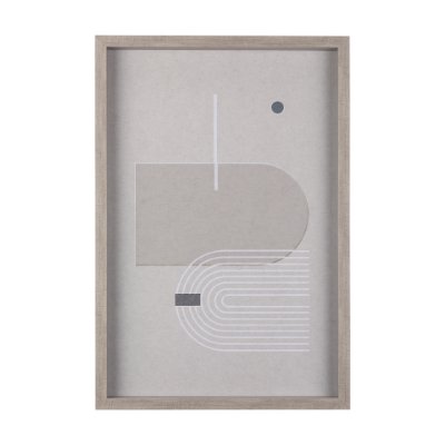 14202 - Balance III by Mercana Studio a Hand Embellished Textured Framed Art Print Matted under Glass