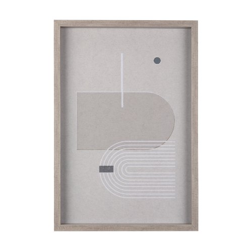 14202 - Balance III by Mercana Studio a Hand Embellished Textured Framed Art Print Matted under Glass
