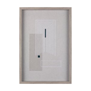 Balance V by Mercana Studio a Hand Embellished Textured Framed Art Print Matted under Glass
