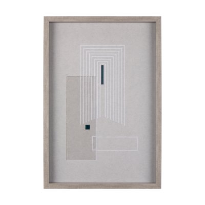 14204 - Balance V by Mercana Studio a Hand Embellished Textured Framed Art Print Matted under Glass