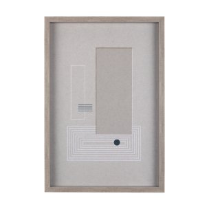 Balance VI by Mercana Studio a Hand Embellished Textured Framed Art Print Matted under Glass