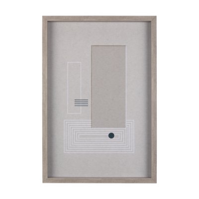 14205 - Balance VI by Mercana Studio a Hand Embellished Textured Framed Art Print Matted under Glass