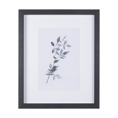 14206 - Leaf Shadow I by Mercana Studio a Hand Embellished Textured Framed Art Print Matted under Glass