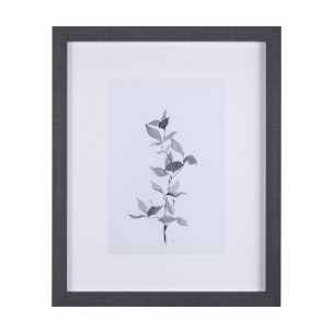 Leaf Shadow II by Mercana Studio a Hand Embellished Textured Framed Art Print Matted under Glass