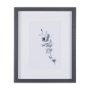 14208 - Leaf Shadow III by Mercana Studio a Hand Embellished Textured Framed Art Print Matted under Glass