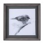 14211 - Eastern Blue BW III by Mercana Studio Hand Embellished Textured Framed Art Print Matted under Glass