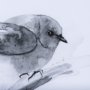 14211 - Eastern Blue BW III by Mercana Studio Hand Embellished Textured Framed Art Print Matted under Glass