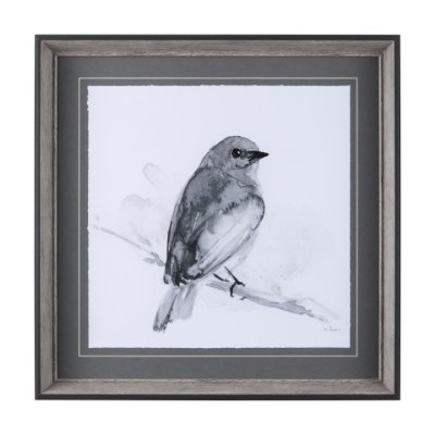 14212 - Eastern Blue BW IV by Mercana Studio a Hand Embellished Textured Framed Art Print Matted under Glass