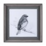 14212 - Eastern Blue BW IV by Mercana Studio a Hand Embellished Textured Framed Art Print Matted under Glass
