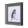 14212 - Eastern Blue BW IV by Mercana Studio a Hand Embellished Textured Framed Art Print Matted under Glass