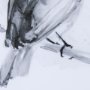 14212 - Eastern Blue BW IV by Mercana Studio a Hand Embellished Textured Framed Art Print Matted under Glass