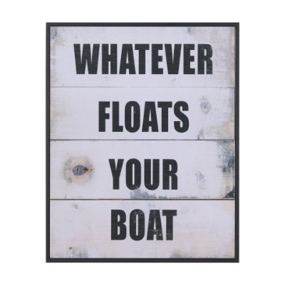 14225 - Float Your Boat by Mercana Studio a Hand Embellished Textured Framed Art Print