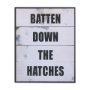 14226 - Batten Down The Hatches by Mercana Studio a Hand Embellished Textured Framed Art Print