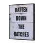 14226 - Batten Down The Hatches by Mercana Studio a Hand Embellished Textured Framed Art Print