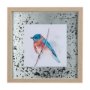 14228 - Eastern Blue I by Mercana Studio a Hand Embellished Textured Framed Art Print Matted under Glass