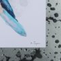14228 - Eastern Blue I by Mercana Studio a Hand Embellished Textured Framed Art Print Matted under Glass