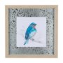 14229 - Eastern Blue II by Mercana Studio a Hand Embellished Textured Framed Art Print Matted under Glass