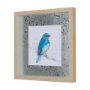 14229 - Eastern Blue II by Mercana Studio a Hand Embellished Textured Framed Art Print Matted under Glass