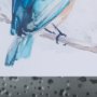 14229 - Eastern Blue II by Mercana Studio a Hand Embellished Textured Framed Art Print Matted under Glass