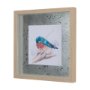 14230 - Eastern Blue III by Mercana Studio a Hand Embellished Textured Framed Art Print Matted under Glass