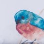 14230 - Eastern Blue III by Mercana Studio a Hand Embellished Textured Framed Art Print Matted under Glass