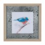 14231 - Eastern Blue IV by Mercana Studio a Hand Embellished Textured Framed Art Print Matted under Glass