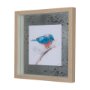 14231 - Eastern Blue IV by Mercana Studio a Hand Embellished Textured Framed Art Print Matted under Glass