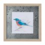 14232 - Eastern Blue V by Mercana Studio a Hand Embellished Textured Framed Art Print Matted under Glass