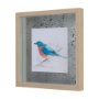 14232 - Eastern Blue V by Mercana Studio a Hand Embellished Textured Framed Art Print Matted under Glass