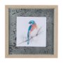 14233 - Eastern Blue VI by Mercana Studio a Hand Embellished Textured Framed Art Print Matted under Glass