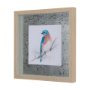 14233 - Eastern Blue VI by Mercana Studio a Hand Embellished Textured Framed Art Print Matted under Glass