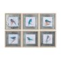 14233 - Eastern Blue VI by Mercana Studio a Hand Embellished Textured Framed Art Print Matted under Glass