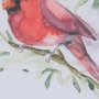 14236 - Cardinal III by Mercana Studio a Hand Embellished Textured Framed Art Print Matted under Glass